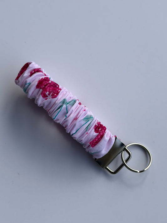 Scrunchie Wristlet - Disco Cherries