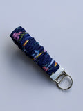 Scrunchie Wristlet - Dark Blue Whimsy
